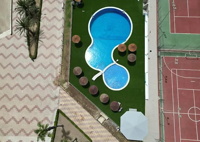 아파트 Espacio2,1a Linea,jacuzzi,piscina *